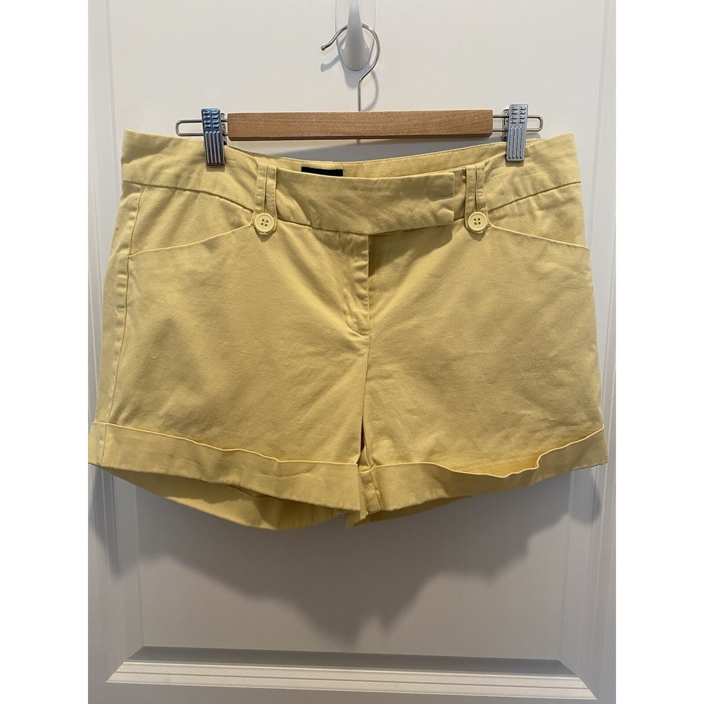 The Limited Drew Fit Womens Chino Shorts Yellow Size 6